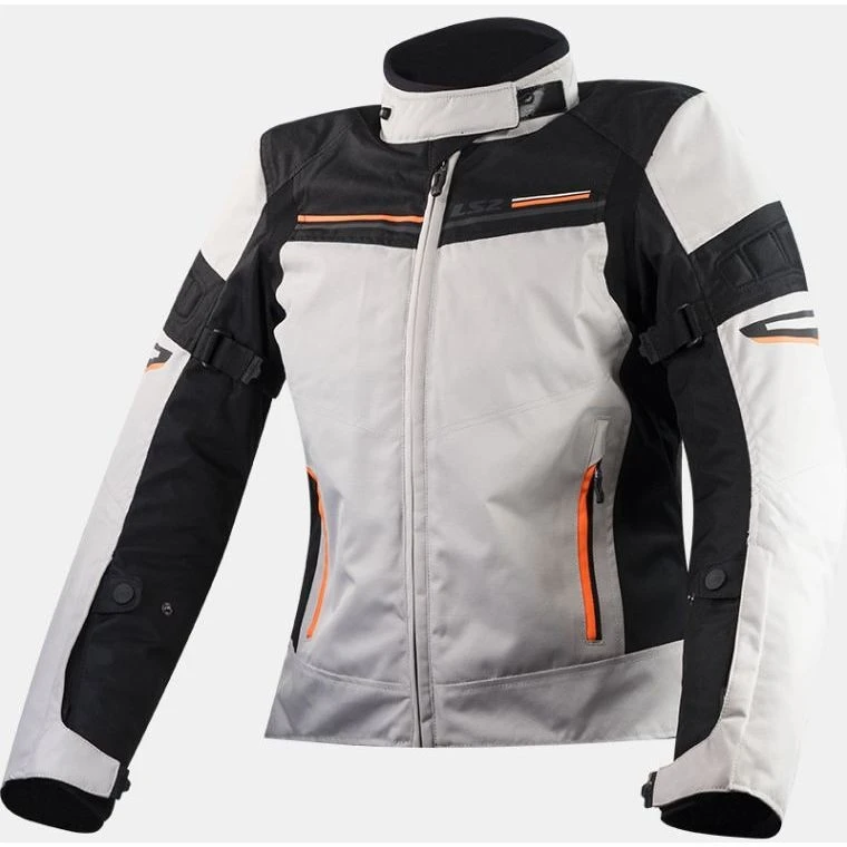 Ls2 Shadow Lady Grau Schwarz Orange Technische Motorradjacke 3 Ls2 Shadow Lady Grau Schwarz Orange Technische Motorradjacke