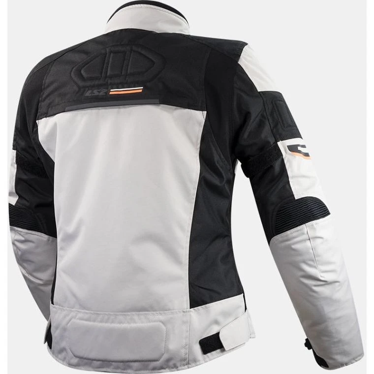 Ls2 Shadow Lady Grau Schwarz Orange Technische Motorradjacke 4 Ls2 Shadow Lady Grau Schwarz Orange Technische Motorradjacke – Bild 2