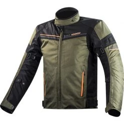 Ls2 Shadow Removable Black Olive Stoff Motorradjacke