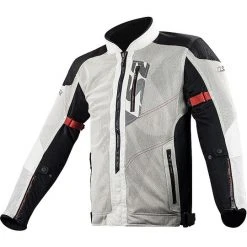 LS2 Summer Technische Motorradjacke Alba Man Light Grey Certified