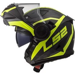 Modular Carbon Motorradhelm LS2 VORTEX Rahmen Carbon Matt Schwarz Fluo Gelb