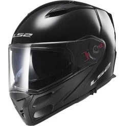 Modulare Motorrad-Sturzhelm LS2 FF324 Metro Glanz Schwarz
