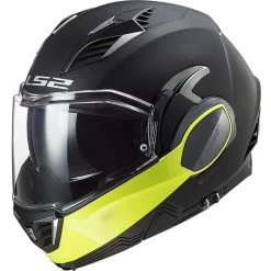 Modularer Kipperhelm Ls2 FF900 VALIANT 2 Hammer Schwarz Gelb FLuo Matt