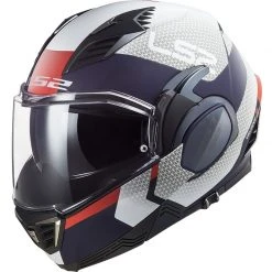 Modularer Motorradhelm Ls2 FF900 Valiant 2 CITIUS Weiß Blau