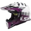 Moto Cross Enduro Helm Ls2 MX437 Schneller Mini XCODE Weiß Lila -Ls2 Elegant Boutique moto cross enduro helm ls2 mx437 schneller mini xcode weiss lila 106998