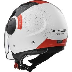 Moto Jet Helm OF562 Ls2 Airflow Lang Mit Visier Lange Condor Weiß Rot -Ls2 Elegant Boutique moto jet helm of562 ls2 airflow lang mit visier lange condor weiss rot 86125