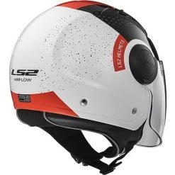 Moto Jet Helm OF562 Ls2 Airflow Lang Mit Visier Lange Condor Weiß Rot -Ls2 Elegant Boutique moto jet helm of562 ls2 airflow lang mit visier lange condor weiss rot 86127