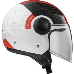 Moto Jet Helm OF562 Ls2 Airflow Lang Mit Visier Lange Condor Weiß Rot -Ls2 Elegant Boutique moto jet helm of562 ls2 airflow lang mit visier lange condor weiss rot 86128