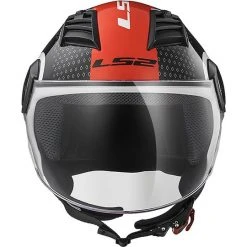 Moto Jet Helm OF562 Ls2 Airflow Lang Mit Visier Lange Condor Weiß Rot -Ls2 Elegant Boutique moto jet helm of562 ls2 airflow lang mit visier lange condor weiss rot 86130