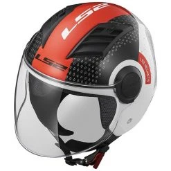 Moto Jet Helm OF562 Ls2 Airflow Lang Mit Visier Lange Condor Weiß Rot -Ls2 Elegant Boutique moto jet helm of562 ls2 airflow lang mit visier lange condor weiss rot 86132