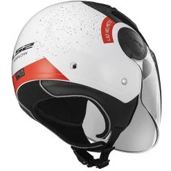 Moto Jet Helm OF562 Ls2 Airflow Lang Mit Visier Lange Condor Weiß Rot -Ls2 Elegant Boutique moto jet helm of562 ls2 airflow lang mit visier lange condor weiss rot 86133