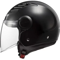 Moto Jet Helm OF562 Ls2 Airflow Lang Mit Visier Lange Gloss Black -Ls2 Elegant Boutique moto jet helm of562 ls2 airflow lang mit visier lange gloss black 86122