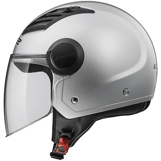 Moto Jet Helm OF562 Ls2 Airflow Lang Mit Visier Lange Silber 5 Moto Jet Helm OF562 Ls2 Airflow Lang Mit Visier Lange Silber – Bild 3