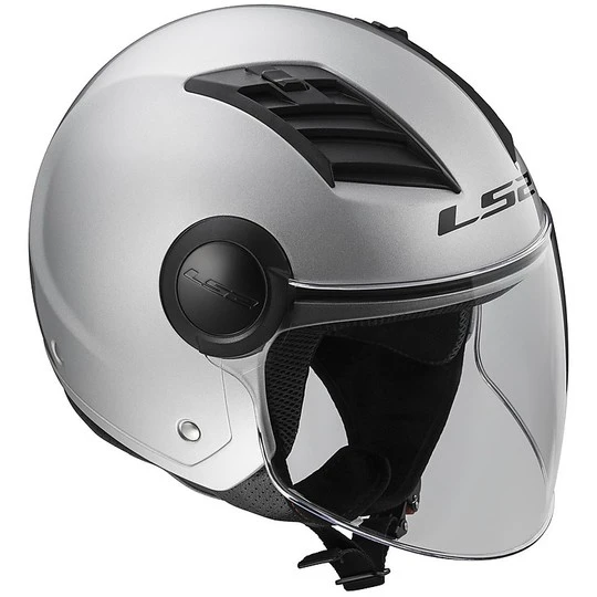 Moto Jet Helm OF562 Ls2 Airflow Lang Mit Visier Lange Silber 8 Moto Jet Helm OF562 Ls2 Airflow Lang Mit Visier Lange Silber – Bild 6