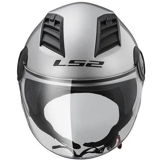 Moto Jet Helm OF562 Ls2 Airflow Lang Mit Visier Lange Silber 12 Moto Jet Helm OF562 Ls2 Airflow Lang Mit Visier Lange Silber – Bild 10