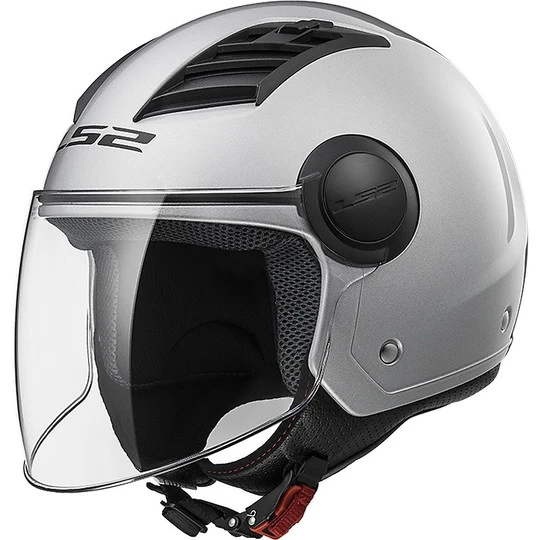 Moto Jet Helm OF562 Ls2 Airflow Lang Mit Visier Lange Silber 3 Moto Jet Helm OF562 Ls2 Airflow Lang Mit Visier Lange Silber