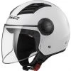 Moto Jet Helm OF562 Ls2 Airflow Long Long-Weiß Mit Visier