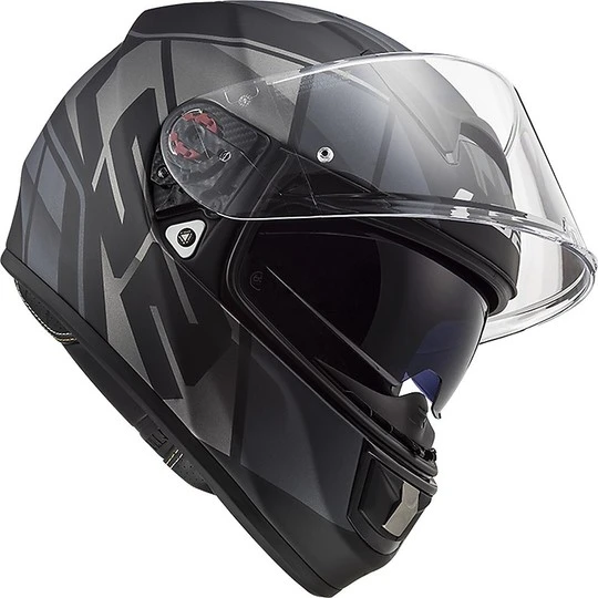 Motorrad Helm HPFC Fiber LS2 FF397 VECTOR Kripton Schwarz Titan Matt 4 Motorrad Helm HPFC Fiber LS2 FF397 VECTOR Kripton Schwarz Titan Matt – Bild 2