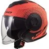 Motorrad Helm Jet Doppel Visier Ls2 OF570 VERSO Spin Orange Fluo Matt -Ls2 Elegant Boutique motorrad helm jet doppel visier ls2 of570 verso spin orange fluo matt 64531