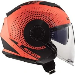 Motorrad Helm Jet Doppel Visier Ls2 OF570 VERSO Spin Orange Fluo Matt -Ls2 Elegant Boutique motorrad helm jet doppel visier ls2 of570 verso spin orange fluo matt 66968