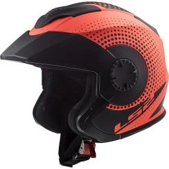 Motorrad Helm Jet Doppel Visier Ls2 OF570 VERSO Spin Orange Fluo Matt -Ls2 Elegant Boutique motorrad helm jet doppel visier ls2 of570 verso spin orange fluo matt 66974