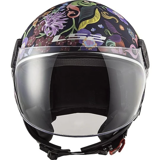 Motorrad Helm Jet LS2 OF558 SPHERE LUX Blüte Schwarz Pink + Dark Visor 8 Motorrad Helm Jet LS2 OF558 SPHERE LUX Blüte Schwarz Pink + Dark Visor – Bild 6