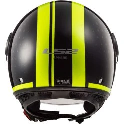 Motorrad Helm Jet LS2 OF558 SPHERE LUX Crush Schwarz Gelb Fluo + Dark Visor -Ls2 Elegant Boutique motorrad helm jet ls2 of558 sphere lux crush schwarz gelb fluo dark visor 134365