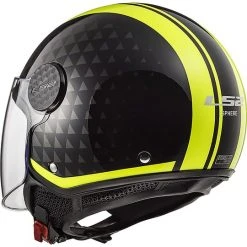 Motorrad Helm Jet LS2 OF558 SPHERE LUX Crush Schwarz Gelb Fluo + Dark Visor -Ls2 Elegant Boutique motorrad helm jet ls2 of558 sphere lux crush schwarz gelb fluo dark visor 66878