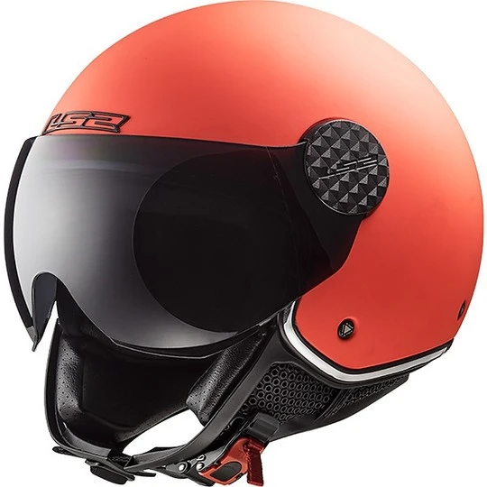 Motorrad Helm Jet Ls2 OF558 SPHERE LUX Solid Matt Orange + Smoky Visier 4 Motorrad Helm Jet Ls2 OF558 SPHERE LUX Solid Matt Orange + Smoky Visier – Bild 2
