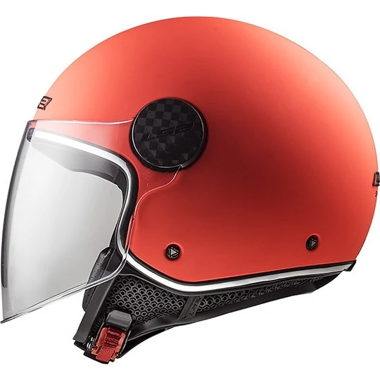 Motorrad Helm Jet Ls2 OF558 SPHERE LUX Solid Matt Orange + Smoky Visier 5 Motorrad Helm Jet Ls2 OF558 SPHERE LUX Solid Matt Orange + Smoky Visier – Bild 3