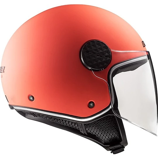 Motorrad Helm Jet Ls2 OF558 SPHERE LUX Solid Matt Orange + Smoky Visier 8 Motorrad Helm Jet Ls2 OF558 SPHERE LUX Solid Matt Orange + Smoky Visier – Bild 6