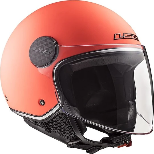 Motorrad Helm Jet Ls2 OF558 SPHERE LUX Solid Matt Orange + Smoky Visier 10 Motorrad Helm Jet Ls2 OF558 SPHERE LUX Solid Matt Orange + Smoky Visier – Bild 8