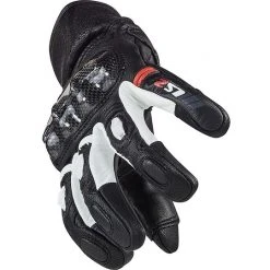 Motorrad Lederhandschuhe CE Sport Ls2 SPARK Weiß Schwarz -Ls2 Elegant Boutique motorrad lederhandschuhe ce sport ls2 spark weiss schwarz 96878