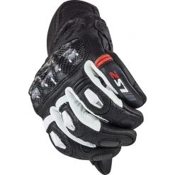 Motorrad Lederhandschuhe CE Sport Ls2 SPARK Weiß Schwarz -Ls2 Elegant Boutique motorrad lederhandschuhe ce sport ls2 spark weiss schwarz 96879