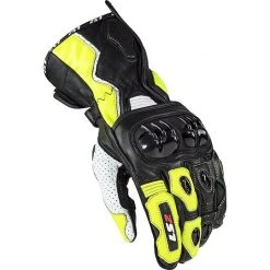 Motorrad Lederhandschuhe CE Sport Ls2 SWIFT Schwarz Gelb Fluo