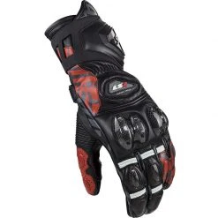 Motorrad Racing Handschuhe Ls2 Feng CE Schwarz Rot