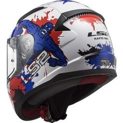 Motorrad-Sturzhelm Für Kinder Integral LS2 FF 353J Monster Blau Weiß -Ls2 Elegant Boutique motorrad sturzhelm fuer kinder integral ls2 ff 353j monster blau weiss 86462