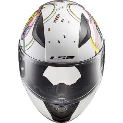 Motorrad-Sturzhelm Für Kinder Integral LS2 FF 353J Monster White Rose -Ls2 Elegant Boutique motorrad sturzhelm fuer kinder integral ls2 ff 353j monster white rose 45051