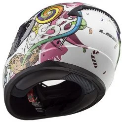 Motorrad-Sturzhelm Für Kinder Integral LS2 FF 353J Monster White Rose -Ls2 Elegant Boutique motorrad sturzhelm fuer kinder integral ls2 ff 353j monster white rose 45053