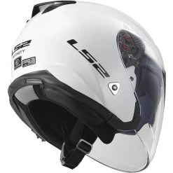 Motorrad-Sturzhelm Jet LS2 OF521 Doppel Visor Unendlichkeit Mono Weiß -Ls2 Elegant Boutique motorrad sturzhelm jet ls2 of521 doppel visor unendlichkeit mono weiss 22728