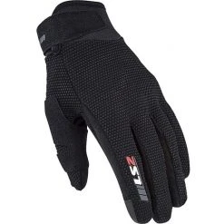 Motorradhandschuhe Für Frauen Aus Perforiertem Stoff Ls2 COOL Lady Black CE