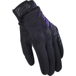 Motorradhandschuhe Für Frauen Aus Wasserdichtem Stoff Ls2 JET Schwarz Lila CE