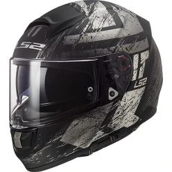 Motorradhelm HPFC Fiber LS2 FF397 VECTOR Hunter Schwarz Titan Matt