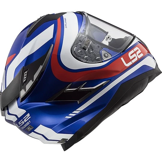 Motorradhelm HPFC LS2 FF327 CHALLENGER Fusion Blau Rot 5 Motorradhelm HPFC LS2 FF327 CHALLENGER Fusion Blau Rot – Bild 3
