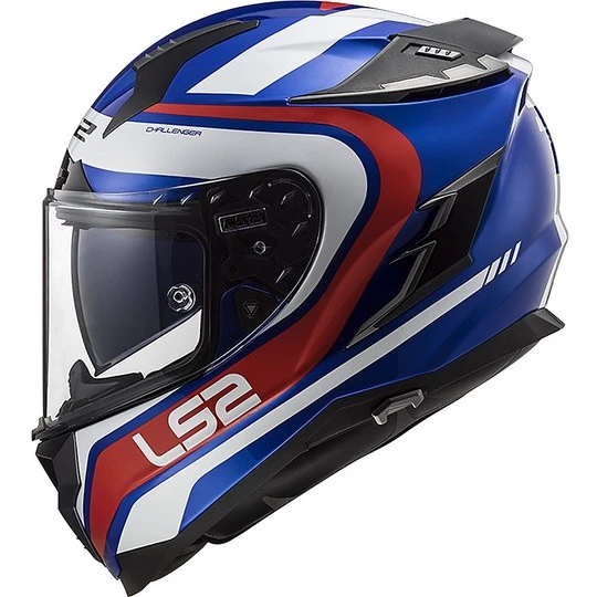 Motorradhelm HPFC LS2 FF327 CHALLENGER Fusion Blau Rot 4 Motorradhelm HPFC LS2 FF327 CHALLENGER Fusion Blau Rot – Bild 2