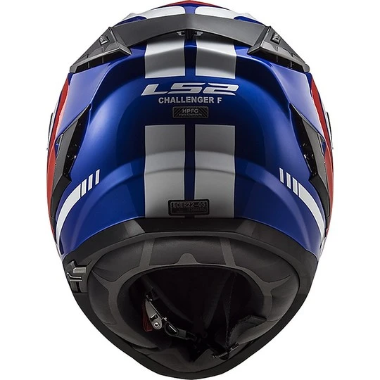 Motorradhelm HPFC LS2 FF327 CHALLENGER Fusion Blau Rot 8 Motorradhelm HPFC LS2 FF327 CHALLENGER Fusion Blau Rot – Bild 6