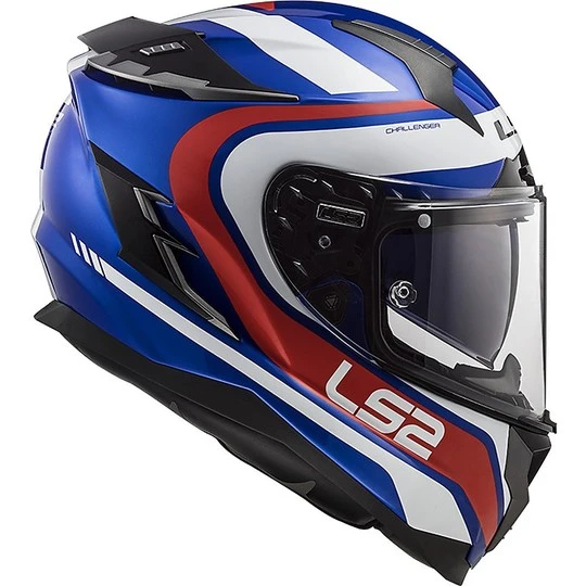 Motorradhelm HPFC LS2 FF327 CHALLENGER Fusion Blau Rot 9 Motorradhelm HPFC LS2 FF327 CHALLENGER Fusion Blau Rot – Bild 7