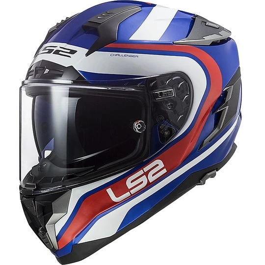 Motorradhelm HPFC LS2 FF327 CHALLENGER Fusion Blau Rot 3 Motorradhelm HPFC LS2 FF327 CHALLENGER Fusion Blau Rot