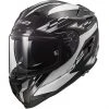 Motorradhelm HPFC LS2 FF327 CHALLENGER GP Schwarz Weiß