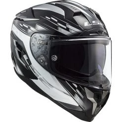 Motorradhelm HPFC LS2 FF327 CHALLENGER GP Schwarz Weiß -Ls2 Elegant Boutique motorradhelm hpfc ls2 ff327 challenger gp schwarz weiss 66657